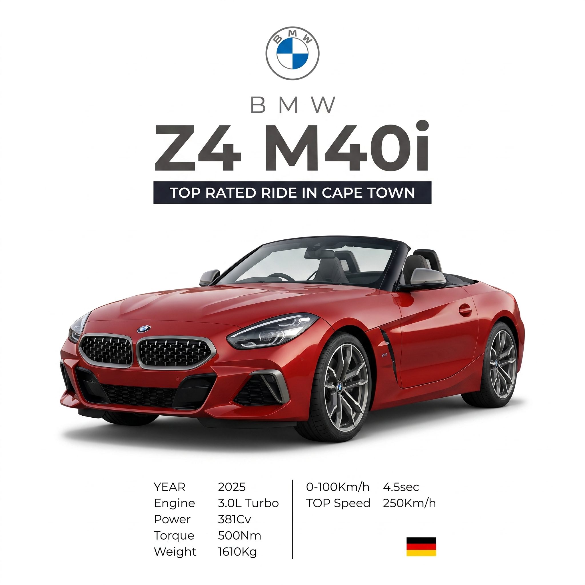 BMW Z4 M40i Roadster [Red]